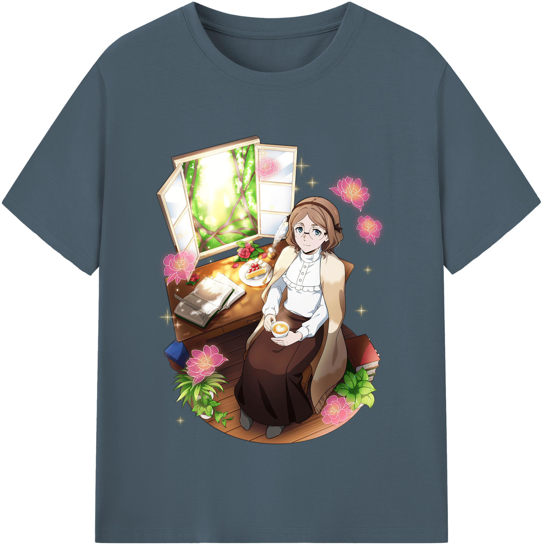 （画像用） 文豪ストレイドッグス Bungo Stray Dogs 綿100％半袖Tシャツ（フロントプリント）